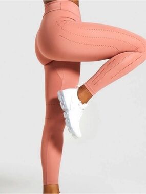 NWT Gymshark Laser Cut Tight in Deep Blush - Size S